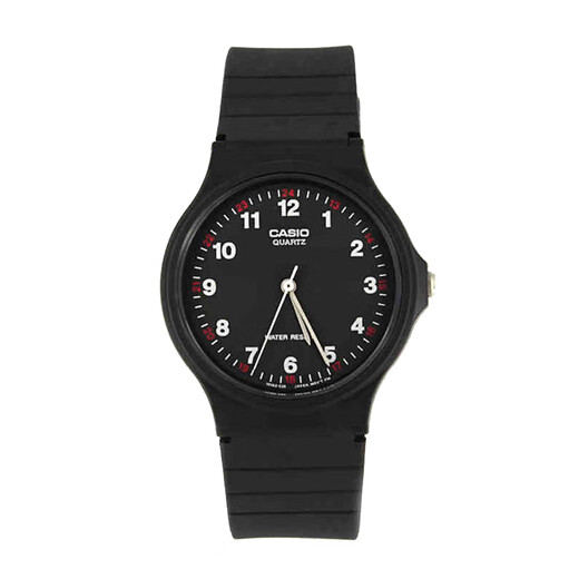 Casio (CASIO) watch pointer resin strap simple and versatile waterproof sports quartz exam student watch children's watch men's and women's watch MQ-24-1B 33mm small dial