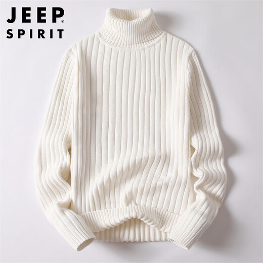 JEEP SPIRIT吉普毛衣男高领针织衫男士外套男装冬季保暖打底衫线衣服