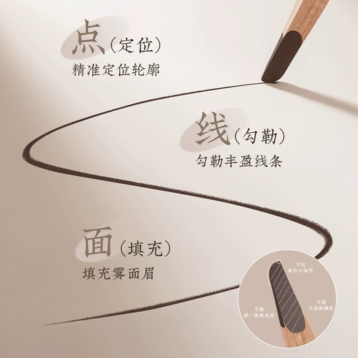 Oeiez machete eyebrow pencil waterproof and sweat-proof, not easy to fade and not easy to break, long-lasting wild eyebrow dark brown beginner beauty tool