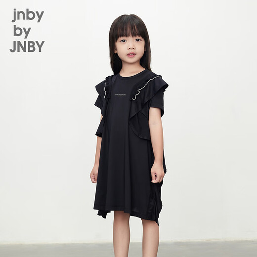 
jnby by JNBY [Sports Series] Jiangnan cloth children's clothing sun protection short-sleeved dress summer girls children 1O4G12590 001/年博 150 cm