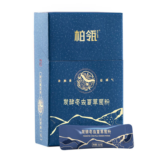 华东医药柏瓴（BAILING）发酵冬虫夏草菌粉1g*12袋 补肺肾 益精气虫草 咳嗽气喘咯血 腰背酸痛 慢性支气管炎 