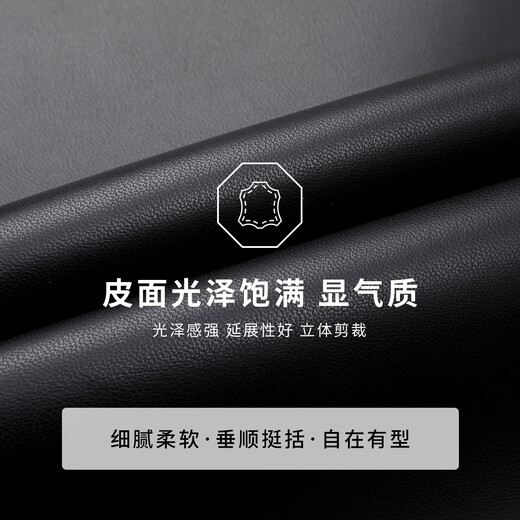 Langdeng Men's Simulated Leather Jacket Autumn New Business Casual Lapel Retro Leather Jacket Black L (175/92A)