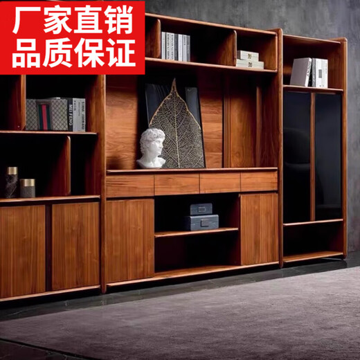 New Chinese style boss desk solid wood office desk and chair North American black walnut president desk executive desk furniture desk 2.0m desk