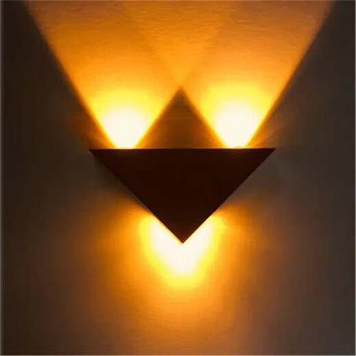 Yilin LED wall lamp modern simple creative corridor aisle bar club KTV background wall decoration colorful color-changing light 3W yellow light