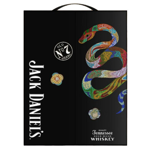 杰克丹尼（Jack Daniels）美国田纳西州 威士忌 40度 黑标蛇年礼盒装 500ml *2 瓶 节日送礼