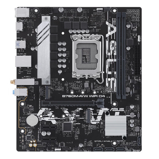 华硕（ASUS）H610/B760 主板套装 英特尔12代 i5 12490F/12600KF/i512400F盒装 主板CPU套装 板U套装 华硕 B760M-AYW WIFI D4 i5 1260
