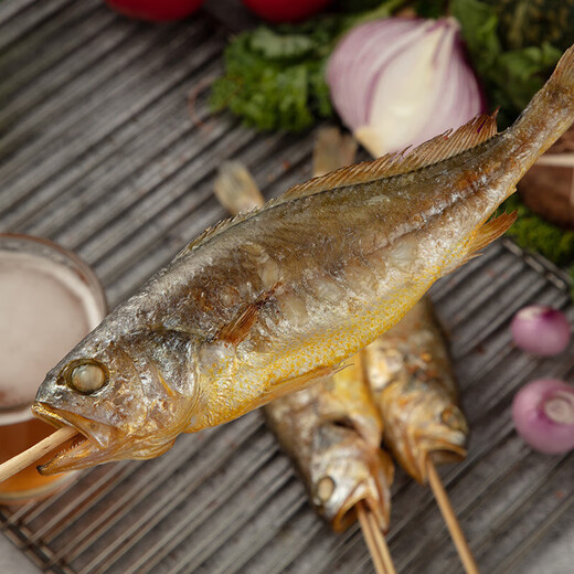 Fun to try, fresh frozen three-cut small yellow croaker 1.2kg (41-54 pieces), yellow croaker, deep sea fish, fresh fish and seafood New Year's goods