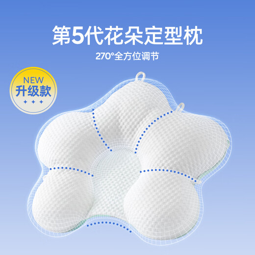 Jingqi Baby Shaping Pillow Anti-Mild Head Correcting Head Shape Correction 0-6-12 Months Newborn Baby Pillow Pink 7A Antibacterial Cooling and Warming Double Sided