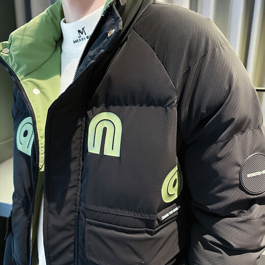 杰逊斯立领羽绒棉服男冬季新款加厚保暖休闲棉衣外套男士潮流痞帅棉袄子 D313-F67米白色 2XL 建议145-160斤