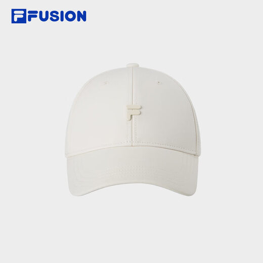 FILA FUSION斐乐潮牌男士女士帽子棒球帽2025春运动帽休闲鸭舌帽 乳糖色-BG XS
