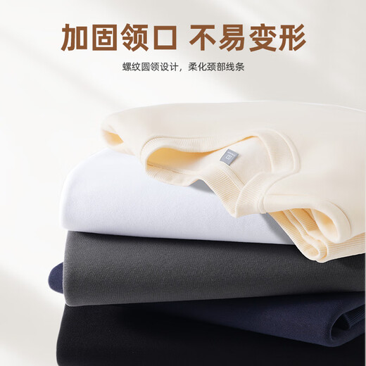 Jeanswest Jeanswest fleece sweatshirt men's 2025 new warm and cold-proof men's jacket round neck loose versatile men's top