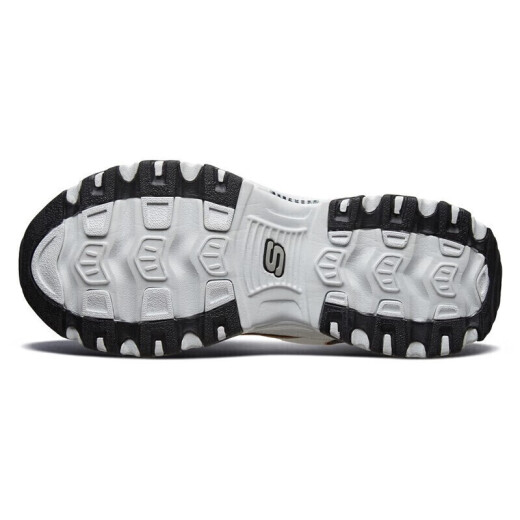 Skecher black and white gold men's shoes summer classic panda shoes heightening breathable fashion campus retro dad shoes
