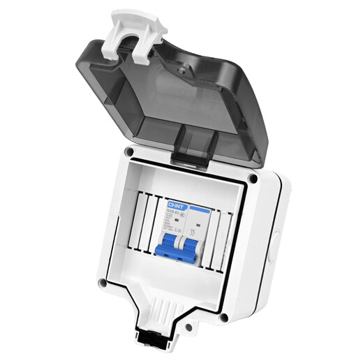 Chint (CHNT) waterproof air-opening box with NXB modular socket AC30 single-link double-link package (non-Chint) DLQFSH-7067-1 single-link waterproof box + 16A circuit breaker + 10A five-hole