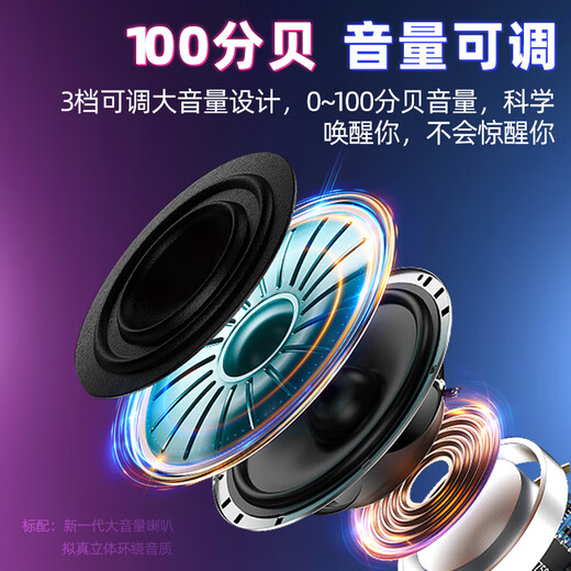 Timess 10 billion subsidy low price alarm clock loud volume smart 2025 new student-specific wake-up artifact temperature and humidity snooze charging electronic clock new year gift for the beginning of school