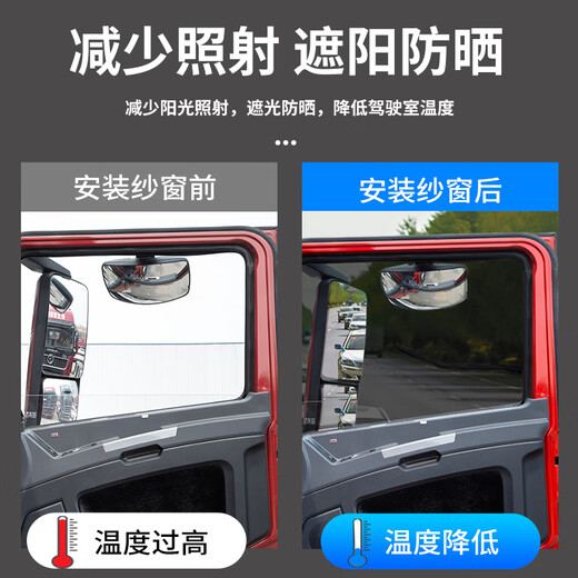 Sinotruk Ace 757B LKW-Zubehör Ruishi Auto-Innendekoration Jieshi/Wingshi Anti-Mücken-Sonnenschutz-Türbildschirm Ace 7-Serie starkes magnetisches Bildschirmfenster ein Paar