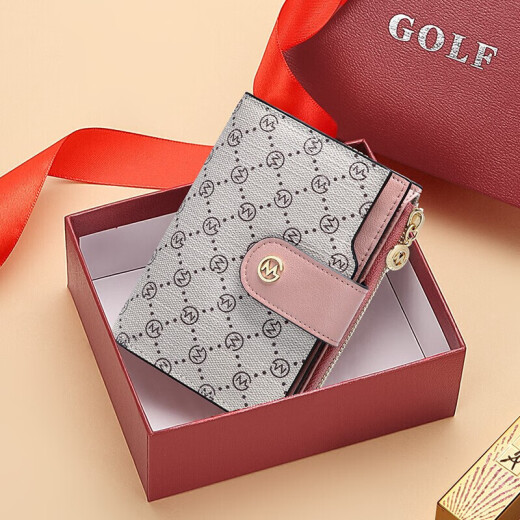 Golf (GOLF) printed wallet for women, versatile, women's wallet with multiple card slots, multi-functional money bill holder, card bag, Mother's Day gift for women
