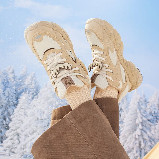 361 Sports shoes for women winter velvet retro snow boots thick sole casual dad cotton shoes women 682446704B-3