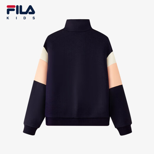 FILA children's clothing long-sleeved 2024 spring medium and large children's casual sports pullover sweatshirt