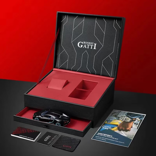 Bugatti (Bonest Gatti) Watch Phantom Serie Frauen Mode Automatische mechanische Uhren geben dem Jubiläum der Freundin Valentinstag Geburtstagsgeschenk BG9906-L1 Keramik Weiß
