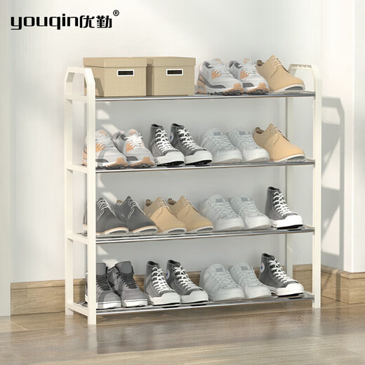 Youqin shoe rack doorway multi-layer shoe storage rack rental living room simple slipper rack economical shoe rack four layers