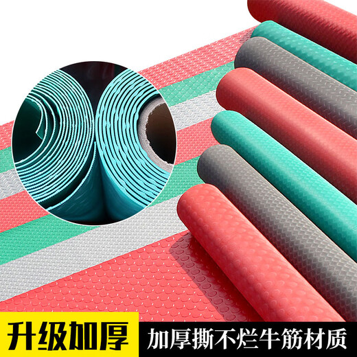 Shengfuya thickened plastic carpet pvc floor mat plastic waterproof and wear-resistant floor mat rubber floor mat non-slip floor mat door mat red copper coin pattern thickened Oxford 1.8m wide * 1 meter long (take a few pieces to get a few meters long)
