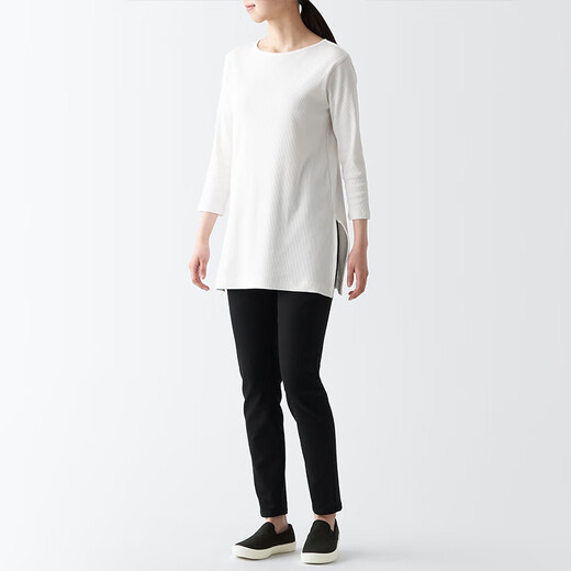 无印良品（MUJI）男女通用 不易沾水 懒式运动鞋小白鞋 帆布鞋 男鞋女鞋 黑色 250mm /40码（尺码偏大拍小一码）