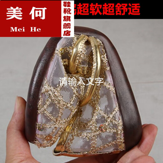 美何包头平底凉鞋女夏2024新款百搭圆头镂空金色ins潮女鞋透气渔夫鞋 金色 39
