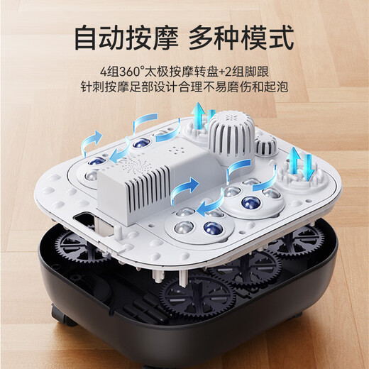 SUPOR footbath bucket footbath electric footbath with constant temperature heating and fully automatic massage 2025 cross-calf high and deep bucket for women, practical birthday gift for parents and elders, flagship sterilization model, sterilization function + intelligent eight buttons + deepened bucket memory function