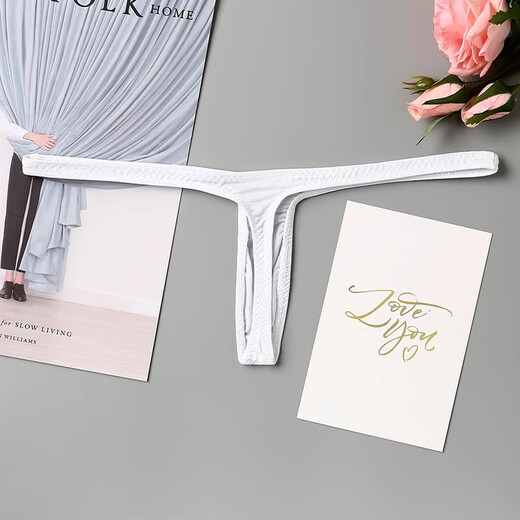 
Sexy deep v thong women's vaginal plump one thread thin strap bikini hot invisible pure and sexy underwear European and American T-t-trousers pink 1 L size (106-138Jin [Jin equals 0.5 kg])