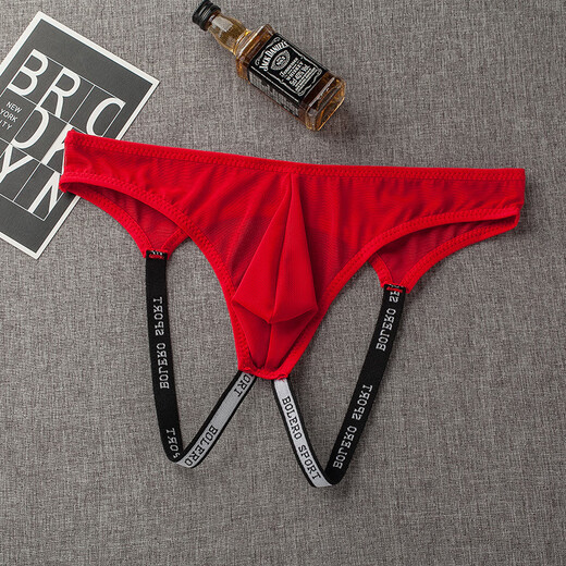 
Men's open-stage thong sexy underwear leaks anus anus anus gay gay underwear lace mesh transparent. Three self-selected equipment notes and messages. The average size is recommended to weigh 80-150 Jin [Jin equals 0.5 kg]