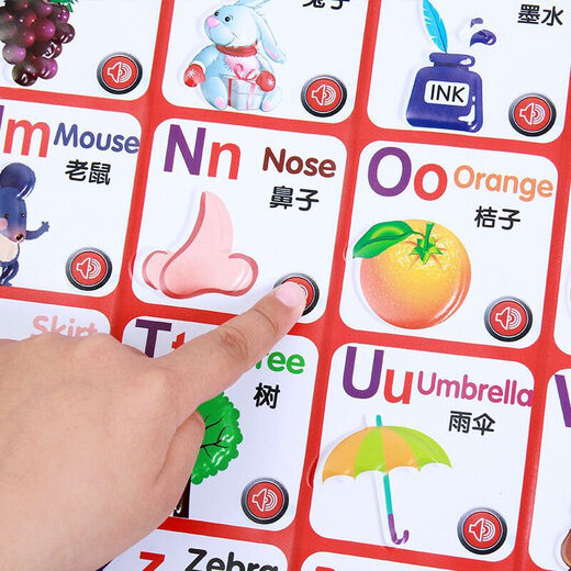 京普顿有声挂图儿童早教启蒙幼儿点读发声玩具宝宝看图识字学汉字认字 数学运算