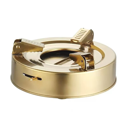 Stainless steel alcohol stove small hot pot household small pot thickened flat bottom household outdoor portable dry pot pot black 18.3cm