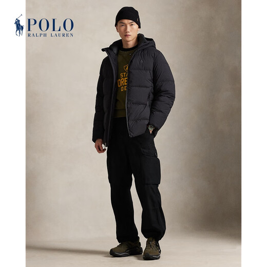 Polo Ralph Lauren Men's 25th Autumn Matte Quilted Down Jacket RL100339 001-Polo Black S Too Large