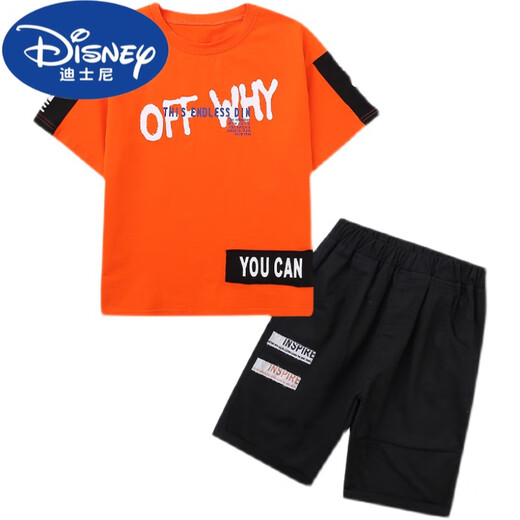 Disney Boys Camiseta de manga corta 2024 Summer New Children's Big Children's Tops Clothing Children Boys Algodón de algodón puro Hermano Moda de verano Winniela-Bx679t-White 120 cm