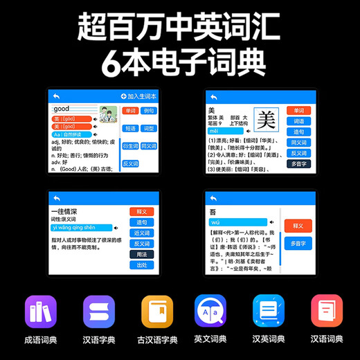 Newman F20 new mp3mp4 repeater English learning artifact for primary school and high school students special English Walkman for ear-gripping music player English-Chinese dictionary word lookup F20 strong sound version HIFI sound quality/black 64GB Contact customer service to help download