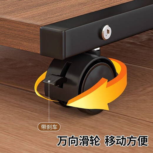 All are double-layer bucket racks, large buckets of mineral water storage racks, convenience store bottled water racks, storage racks for pure water buckets, mobile model, large walnut color, assembled