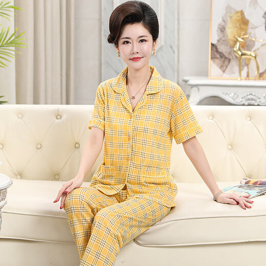 Modal Summer New Style Pyjamas de mère âgée d'âge moyen et âgé