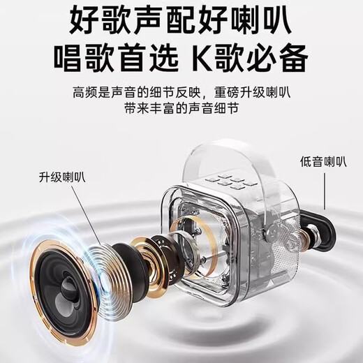 Микрофон Xuanyou и аудио интегрированные микрофона Детский динамик беспроводной Bluetooth Home Singing Ktv Set Mini Kids Music Music Portable Disker Беспроводная информация Smart Mini Mini Mini Multifunction Appork + Microphone *2