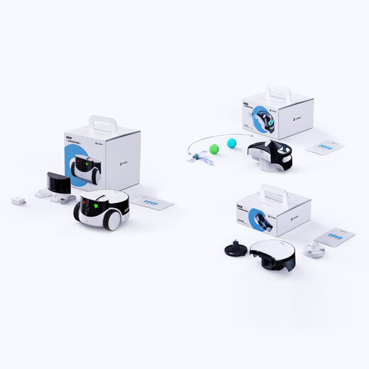enabot ROLA PetPal Yino Pet Companion Robot Mobile Surveillance Camera App Remote Video Control Snack Feeding Pet [Almighty Set]