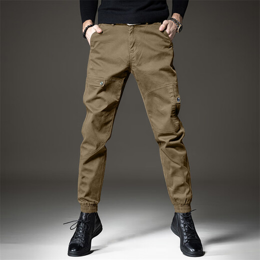 Luo Meng 2025 Sommer High-End-Arbeitskleidung Freizeithosen Herren dünne Hosen Herren lose große Größe trendige Marke Harem gerade Leggings schwarz normale 2XL-Größe (geeignet für 160-175 Jin Jin entspricht 0,5 kg)