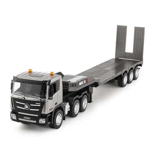 
Huina Toy Huina Remote Control Flatbed Trailer Electric Truck Trailer Excavator Children's Engineering Vehicle Boys Toy Remote Control Flatbed Car 82CM One Battery