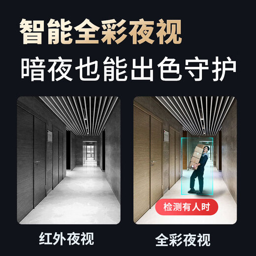 神眸小飞侠免插电监控器摄像头 家门口楼道 无线wifi家用室内电池充电户外高清夜视手机远程磁吸免打孔