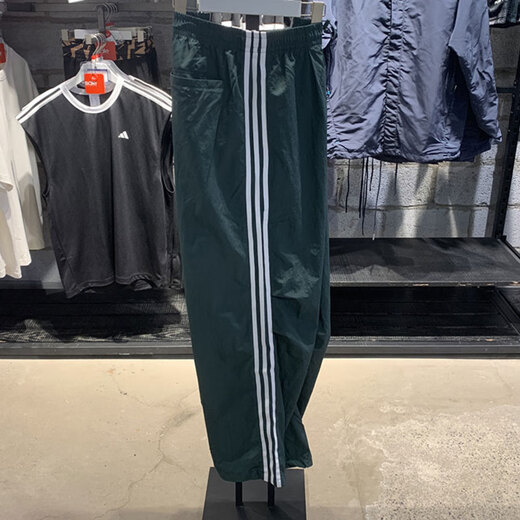 阿迪达斯 （adidas）三叶草运动裤男裤夏季新款健身裤子透气休闲裤三条纹直筒裤长裤 jw9896 均码 m