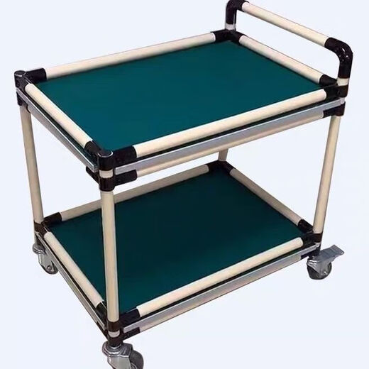 Runhuanian anti-static turnover vehicle material rack workshop mobile wire bar tool cart multi-layer lean tube workbench small trolley 1000*600*1000*3 layers long