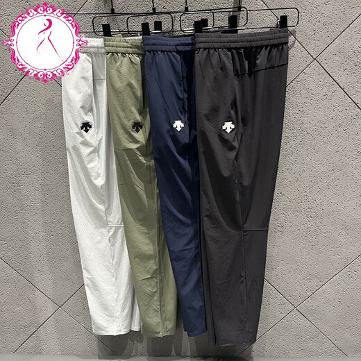 Descente [William Chan] Decent Descente Herren Fitness Casual Woven Hosen D3291TPT93C DID3291TPT93C-BK Schwarze Männer xl _180_88a