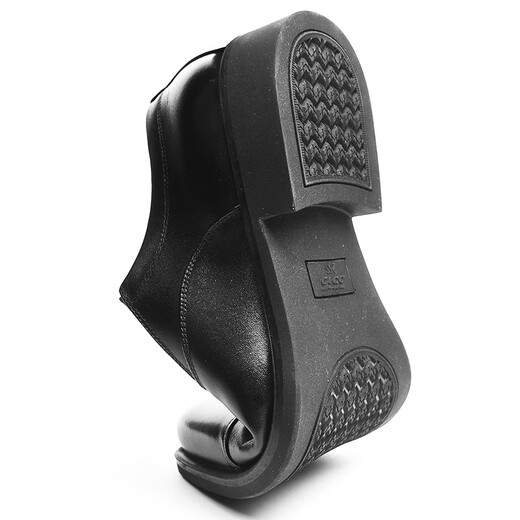 3515 strongman formal shoes men's three-joint leather shoes business casual top layer cowhide toe shoes for men black 40