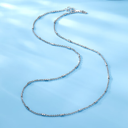 Luxury beads pt950 platinum necklace light luxury niche high-end platinum chain temperament girl birthday gift for girlfriend jewelry 5.39g