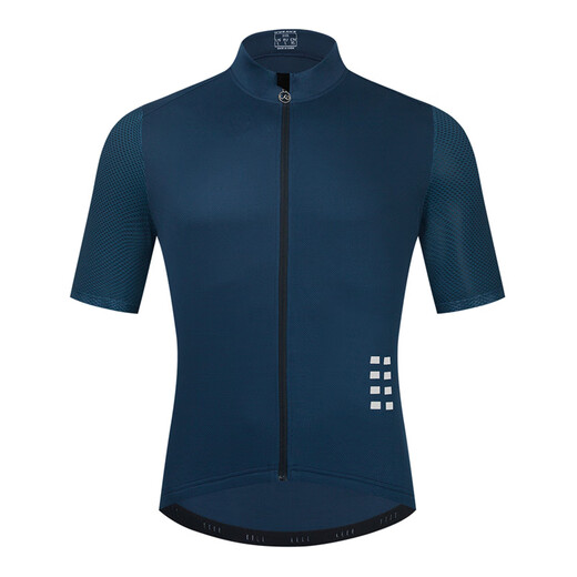 WOSAWE (WOSAWE) bicycle and riding suit men's long-sleeved tops in spring and summer quick-drying breathable and sweating road bike mountain bike bicycle suit royal blue short-sleeved L (suitable for 70-80 Jin [Jin equals 0.5 kg])