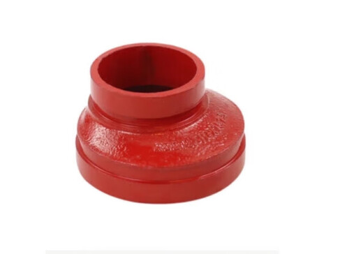 Jinniu Pipe Industry Groove Eccentric Big and Small Head Specifications DN100*65 (Outer Diameter 114*76) Red DN100*65 (Outer Diameter 114*76) Iron