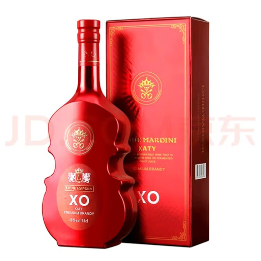 路易玛迪尼（Louie mardini）卡蒂琴之恋组合XO白兰地洋酒40度法国原酒进口 单瓶750ml 750mL 1瓶 琴之恋1支礼盒装
